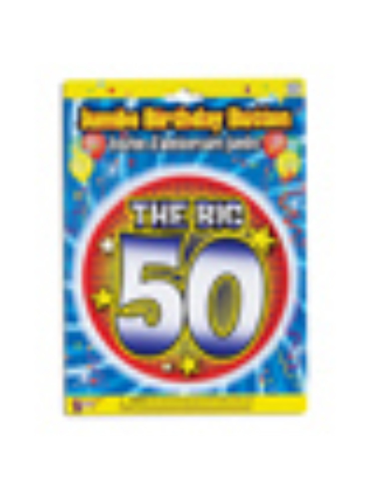 50e verjaardag Jumbo Button Pin