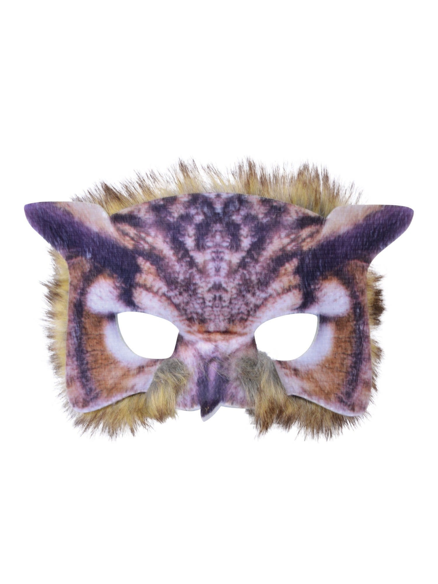 Eule Gesichtsmaske Realistisches Federkleid