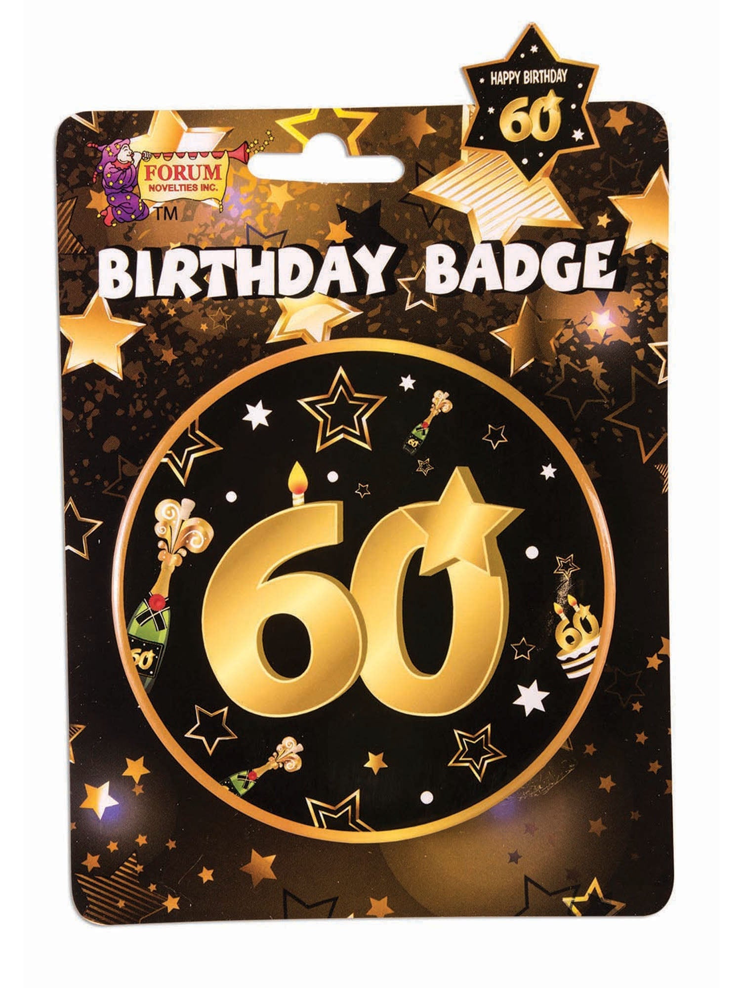 60th Birthday Badge