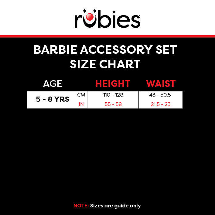 Größentabelle für das „custom_barbie_accessory_set“